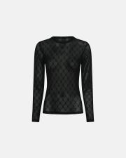 Mesh Blouse - Black -Hype the Detail