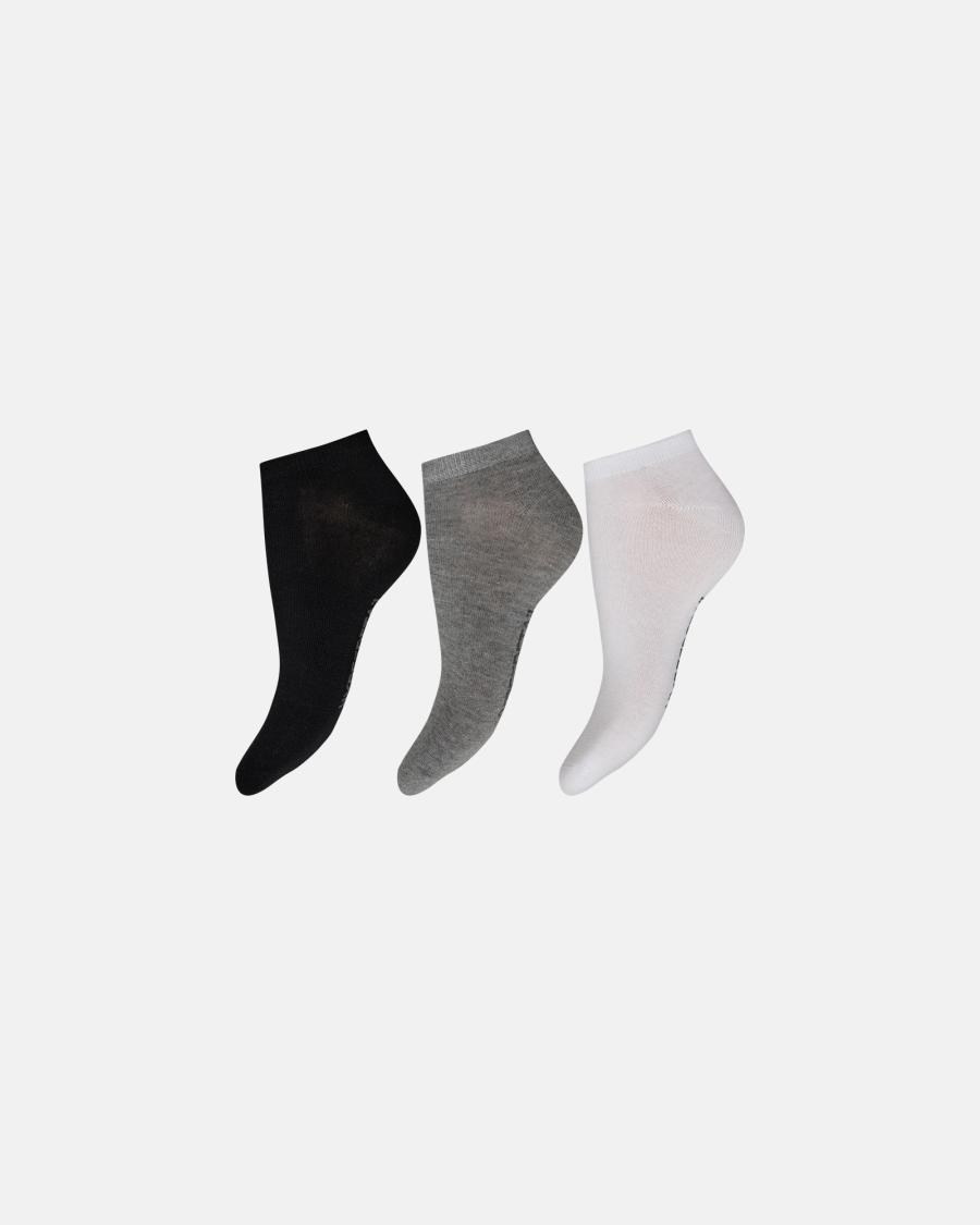 Sneaker Socks 3-pack – Black, Grey &amp; White -Hype the Detail