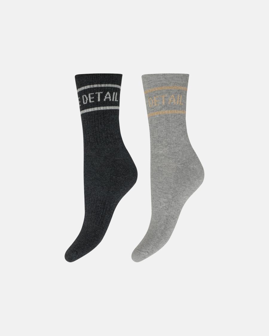 Logo Socks 2-Pack - Black -Hype the Detail