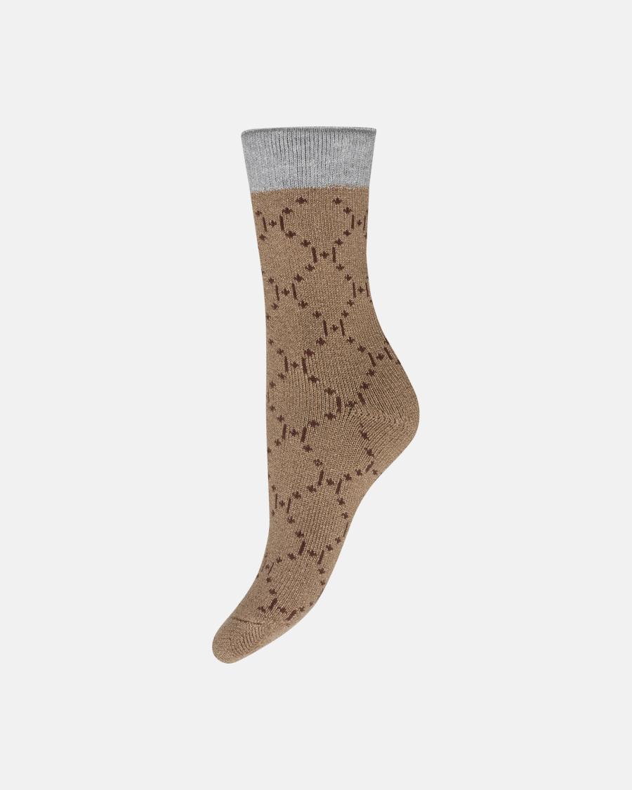 Logo Socks - Beige -Hype the Detail