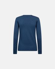 Logo Burn-out Blouse - Blue -Hype the Detail