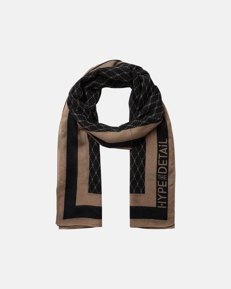 Logo Scarf - Black -Hype the Detail