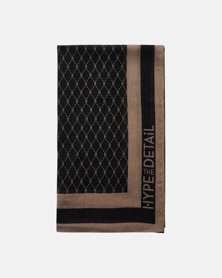 Logo Scarf - Black -Hype the Detail
