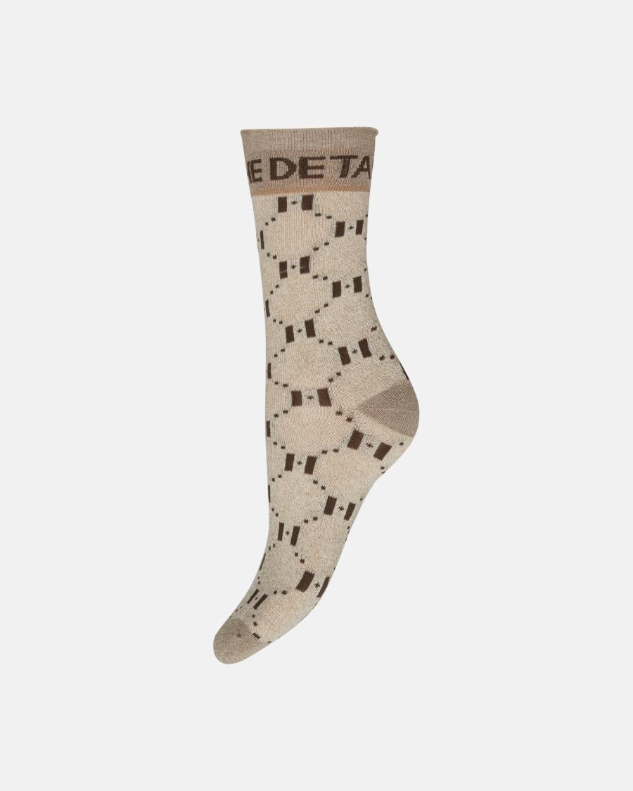Logo Socks - Beige -Hype the Detail