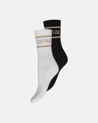 Logo Socks 2-Pack - White -Hype the Detail