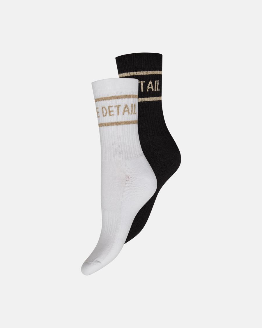 Logo Socks 2-Pack - White -Hype the Detail