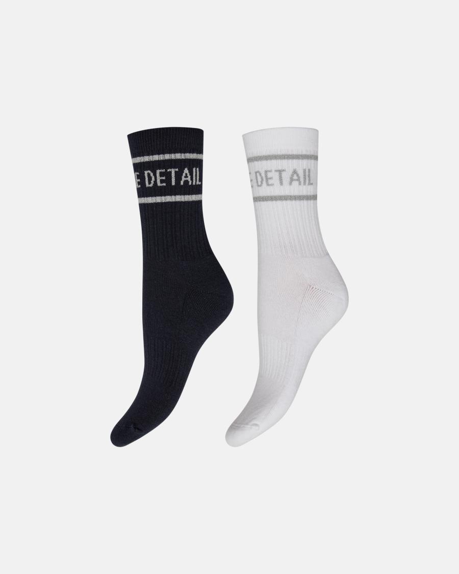Logo Socks 2-Pack - Black -Hype the Detail