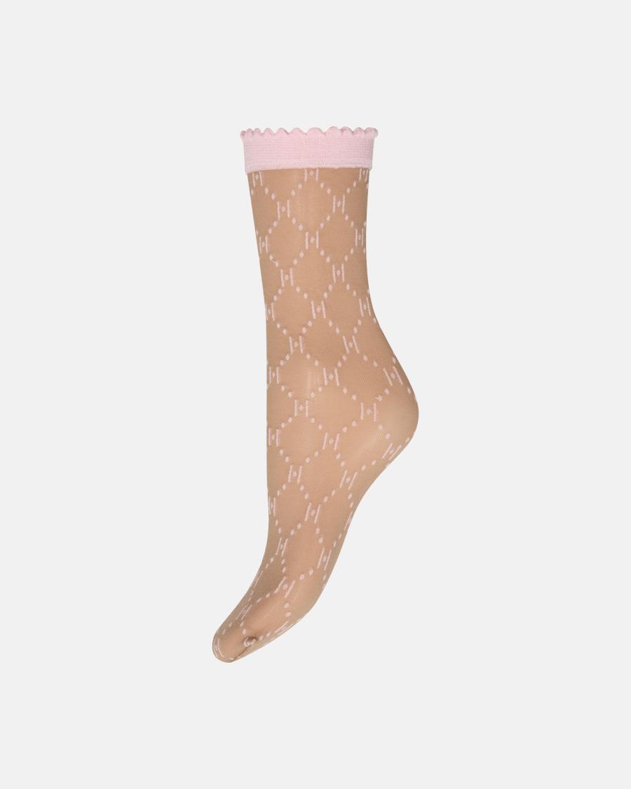 Logo Socks 25 Denier - Pink -Hype the Detail