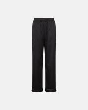 Logo Satin Pyjamas - Black -Hype the Detail