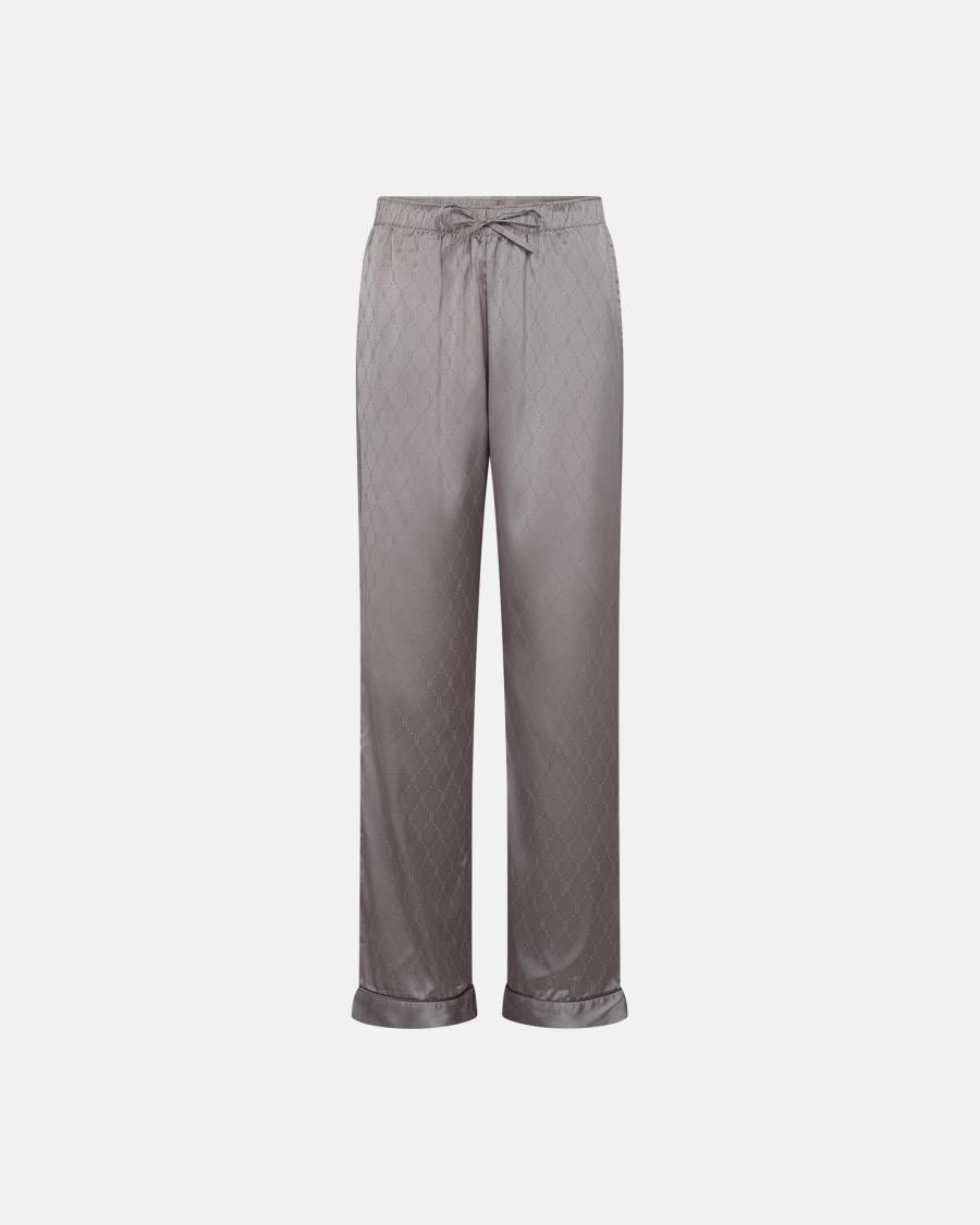Logo Satin Pyjamas - Grey -Hype the Detail