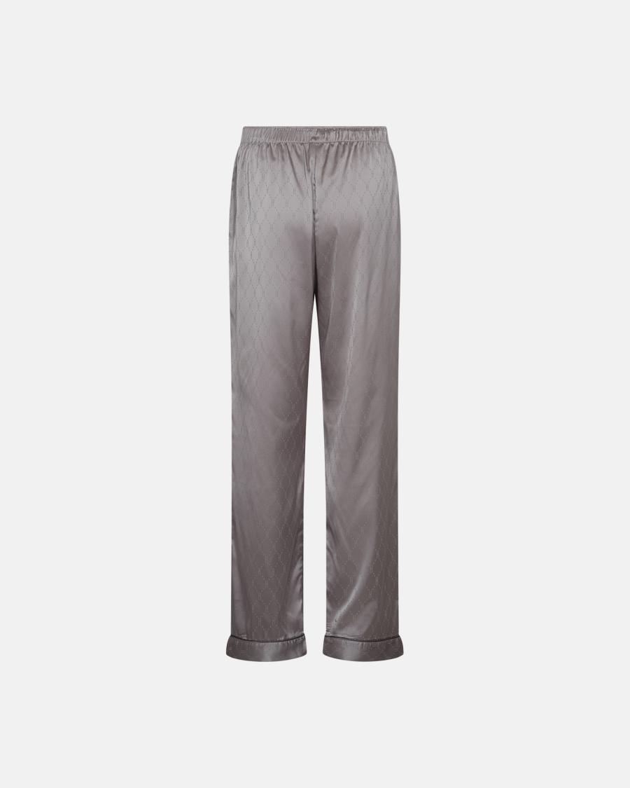 Logo Satin Pyjamas - Grey -Hype the Detail