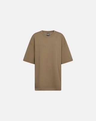 Logo Sweat T-Shirt - Beige -Hype the Detail