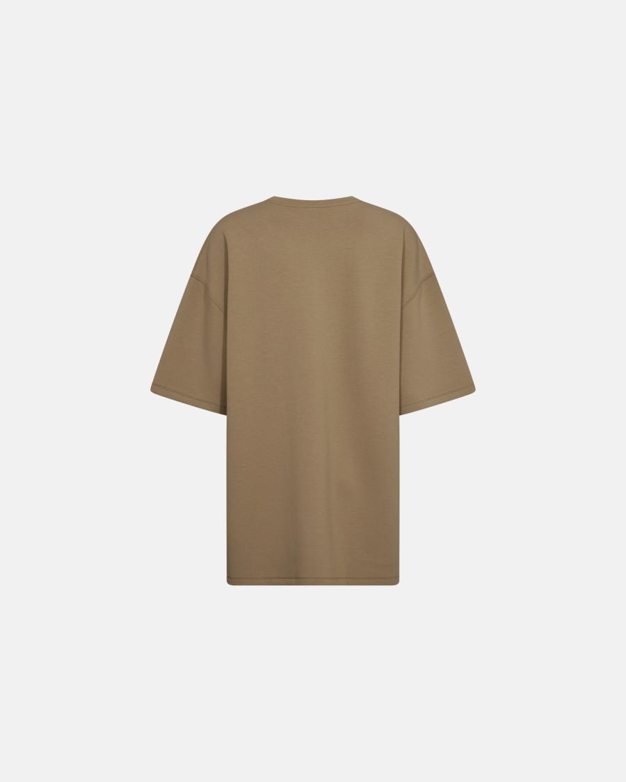 Logo Sweat T-Shirt - Beige -Hype the Detail