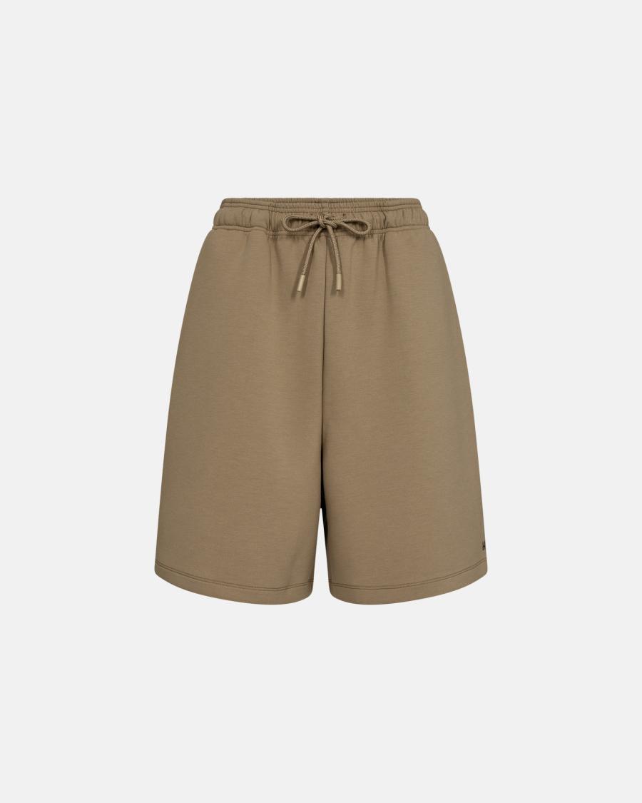 Logo Sweat Shorts - Beige -Hype the Detail