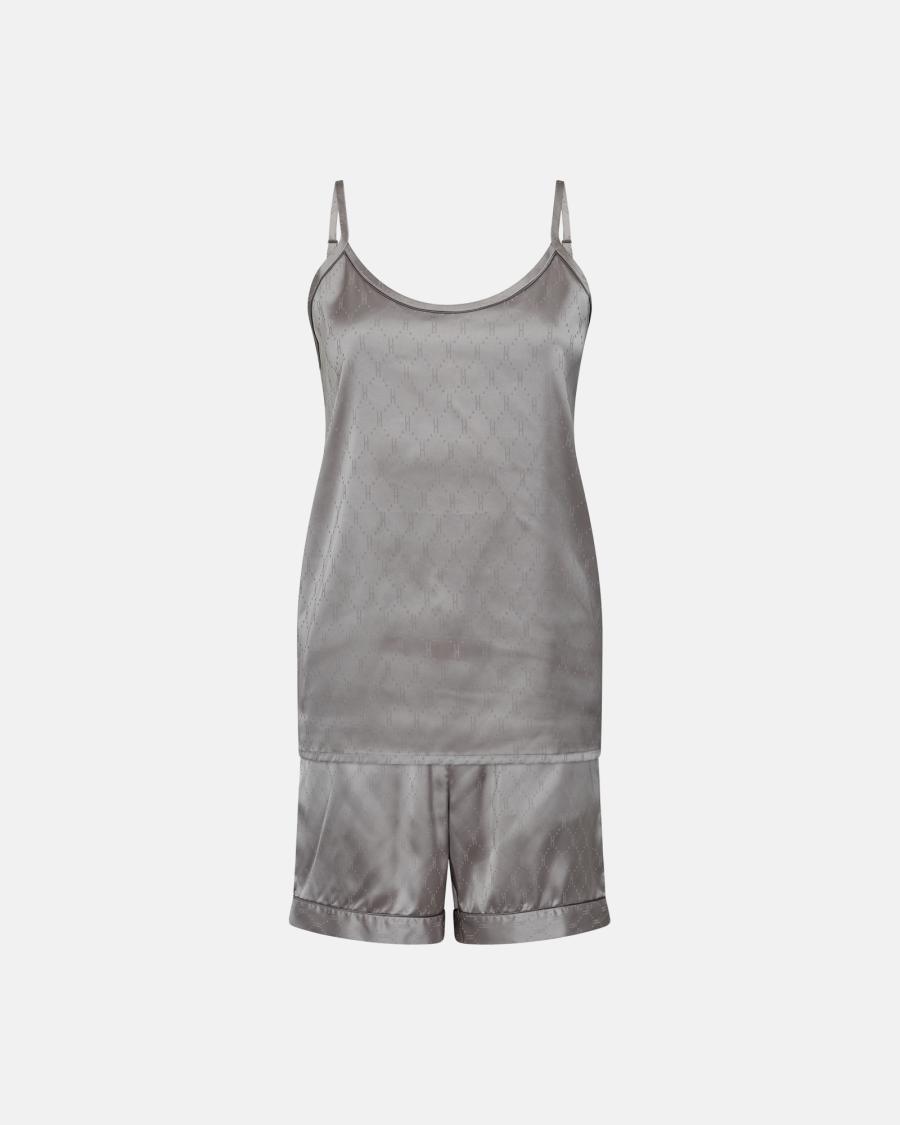 Logo Satin Set - Grey -Hype the Detail