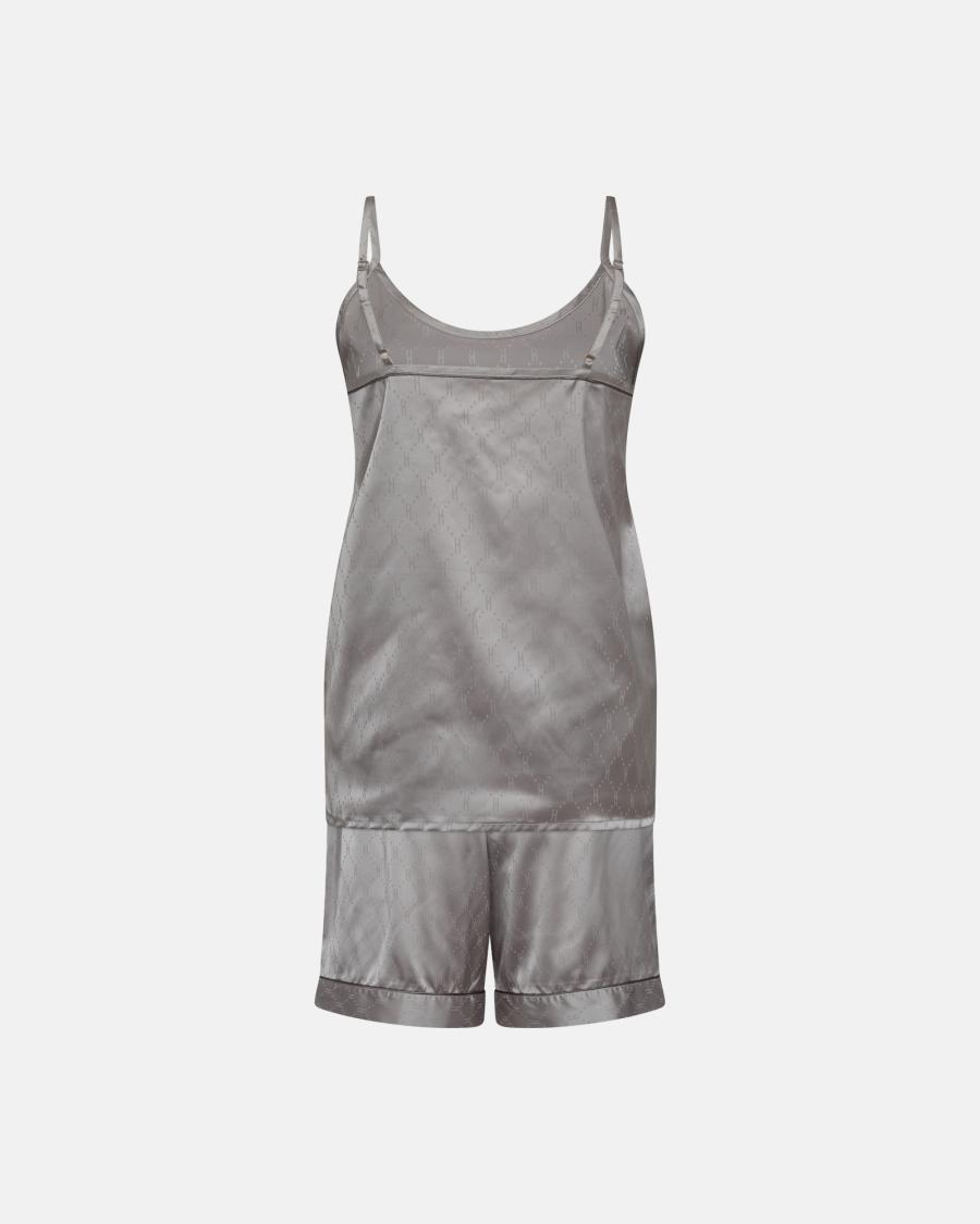 Logo Satin Set - Grey -Hype the Detail