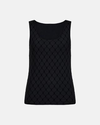Logo Mesh Top - Black -Hype the Detail