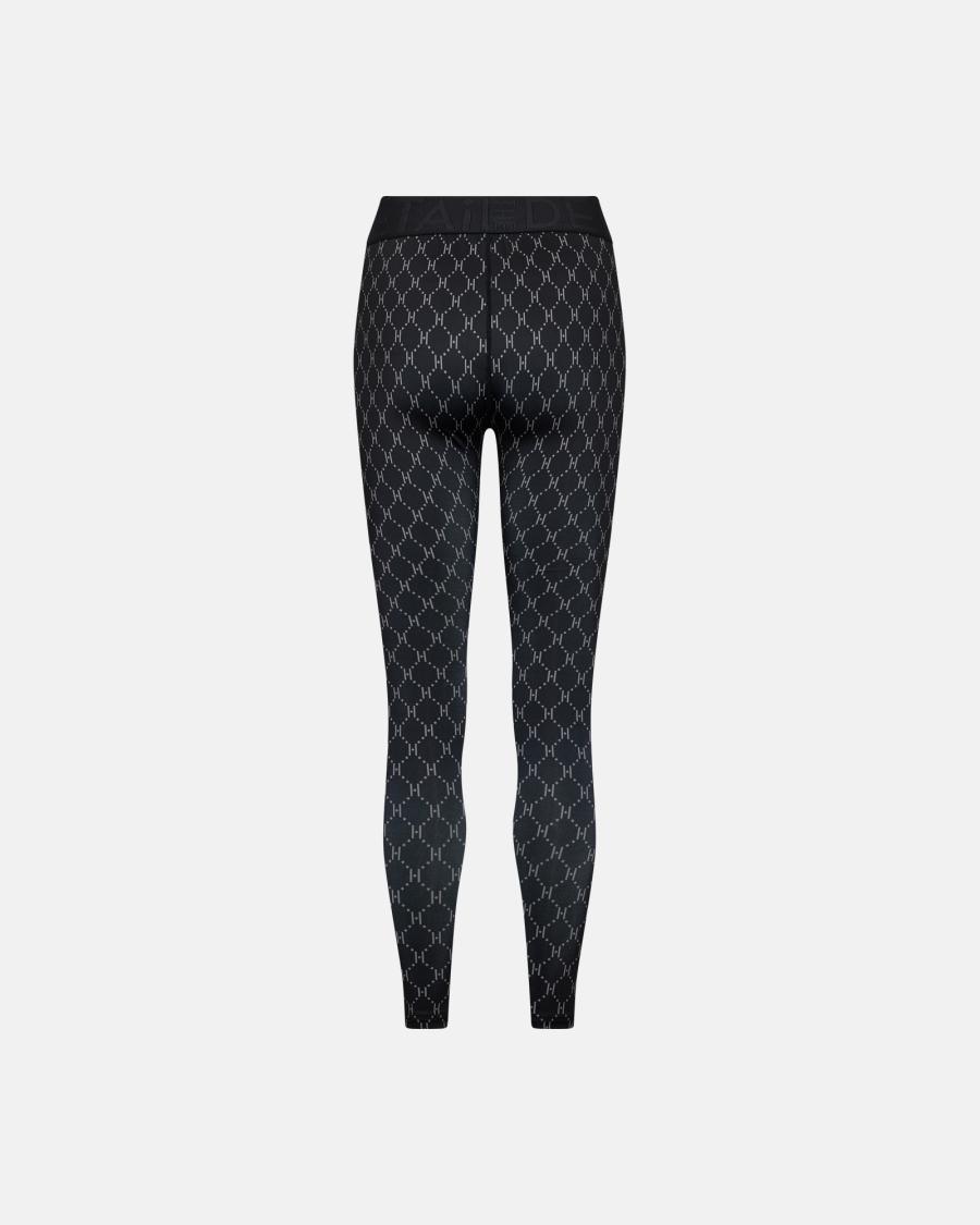 Logo Leggings - Black/Grey -Hype the Detail