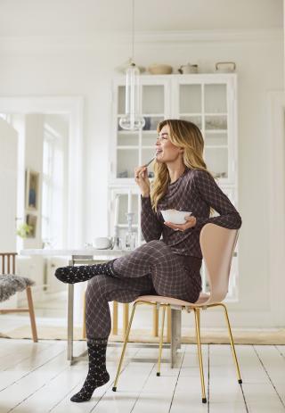 Logo Leggings - Brown/Sand -Hype the Detail