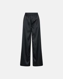 Logo Satin Pants - Black -Hype the Detail