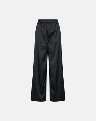 Logo Satin Pants - Black -Hype the Detail