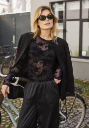 Lace Blouse - Black -Hype the Detail