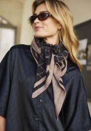 Logo Satin Blouse - Black -Hype the Detail