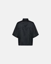 Logo Satin Blouse - Black -Hype the Detail