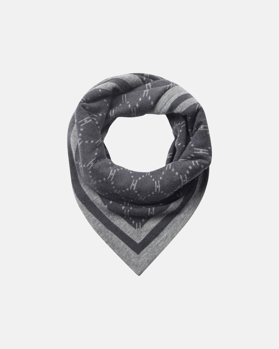Logo Scarf -  Dark Grey -Hype the Detail