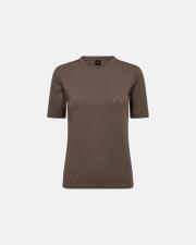 Logo Burn-out T-Shirt - Brown -Hype the Detail