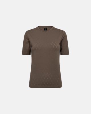 Logo Burn-out T-Shirt - Brown -Hype the Detail