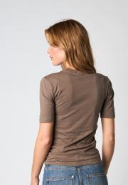 Logo Burn-out T-Shirt - Brown -Hype the Detail