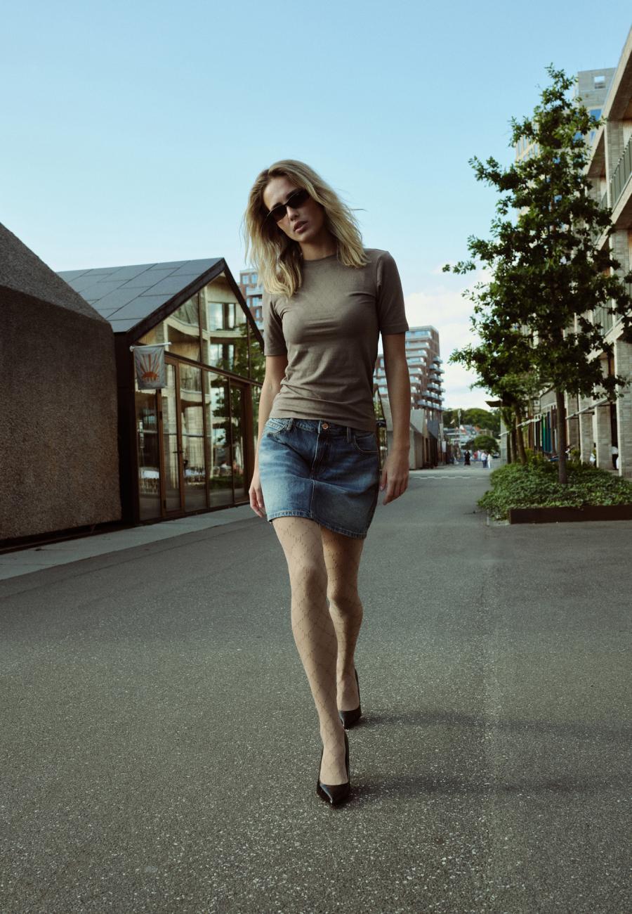 Logo Burn-out T-Shirt - Brown -Hype the Detail