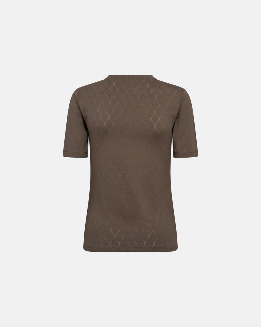 Logo Burn-out T-Shirt - Brown -Hype the Detail