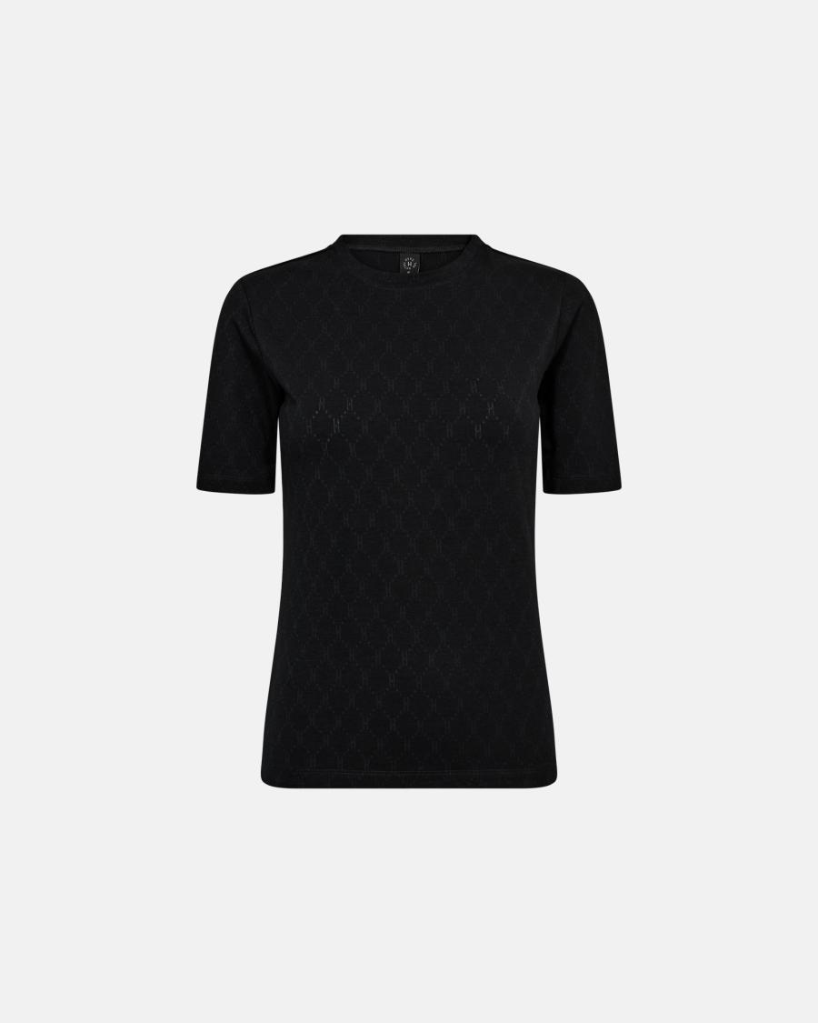 Logo Burn-out T-Shirt - Black -Hype the Detail
