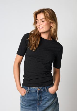 Logo Burn-out T-Shirt - Black -Hype the Detail