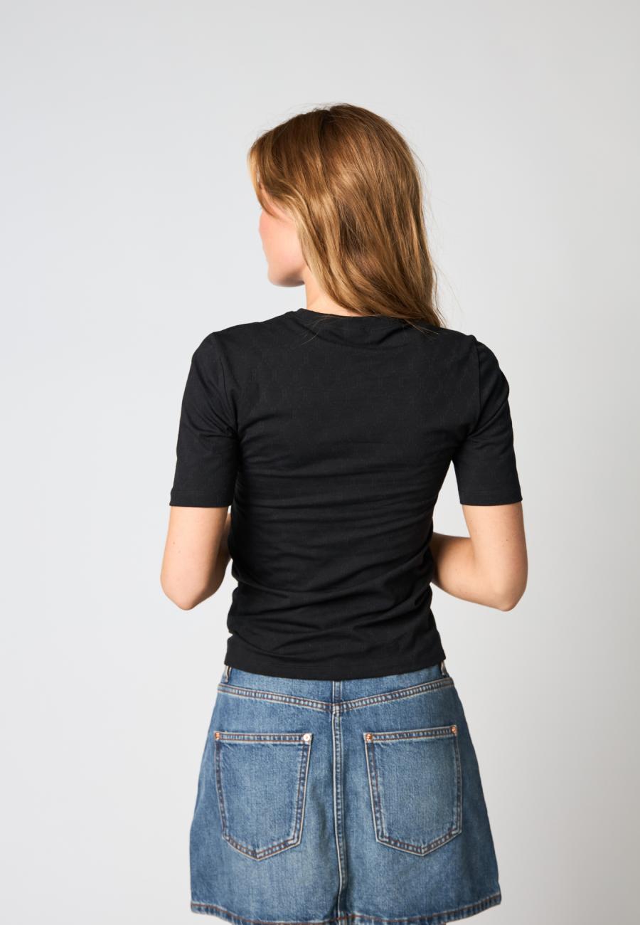 Logo Burn-out T-Shirt - Black -Hype the Detail