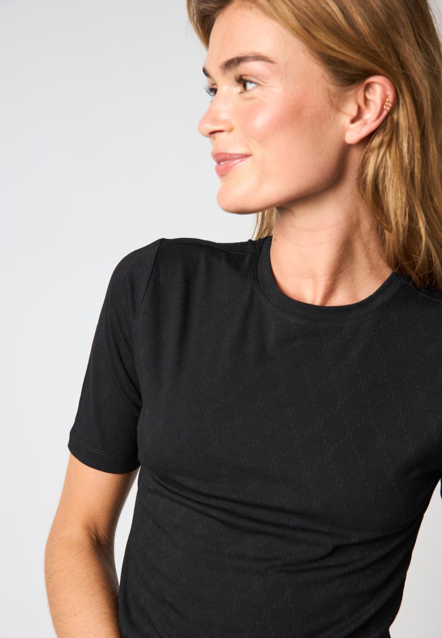 Logo Burn-out T-Shirt - Black -Hype the Detail