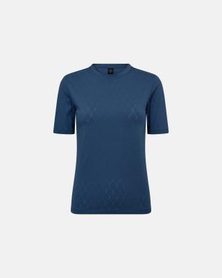 Logo Burn-out T-Shirt - Blue -Hype the Detail