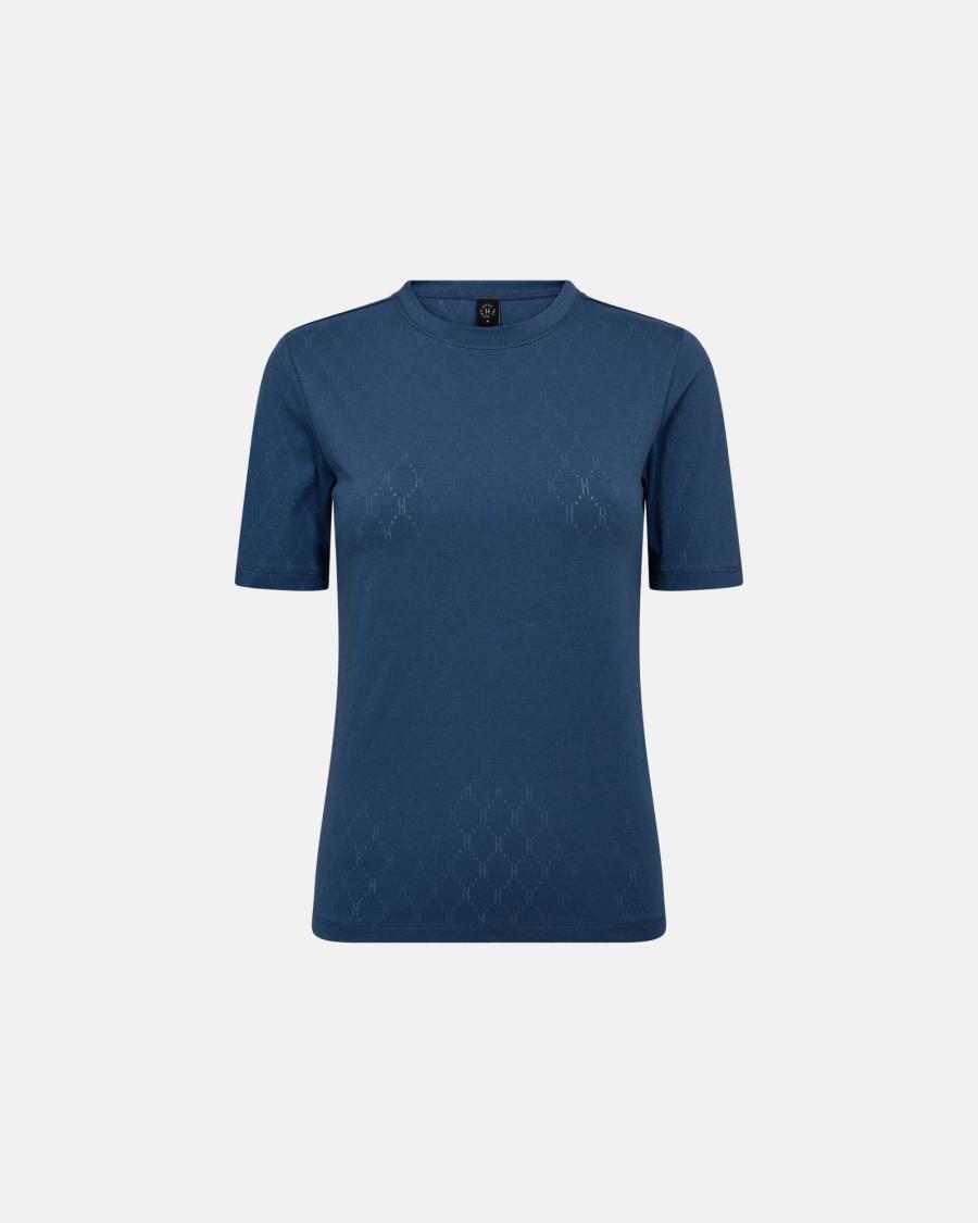 Logo Burn-out T-Shirt - Blue -Hype the Detail