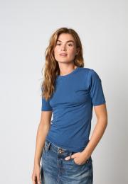 Logo Burn-out T-Shirt - Blue -Hype the Detail