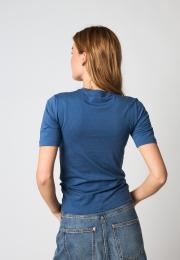 Logo Burn-out T-Shirt - Blue -Hype the Detail