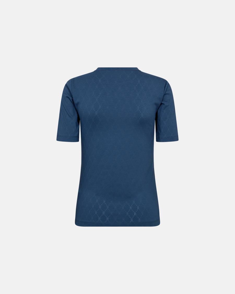 Logo Burn-out T-Shirt - Blue -Hype the Detail