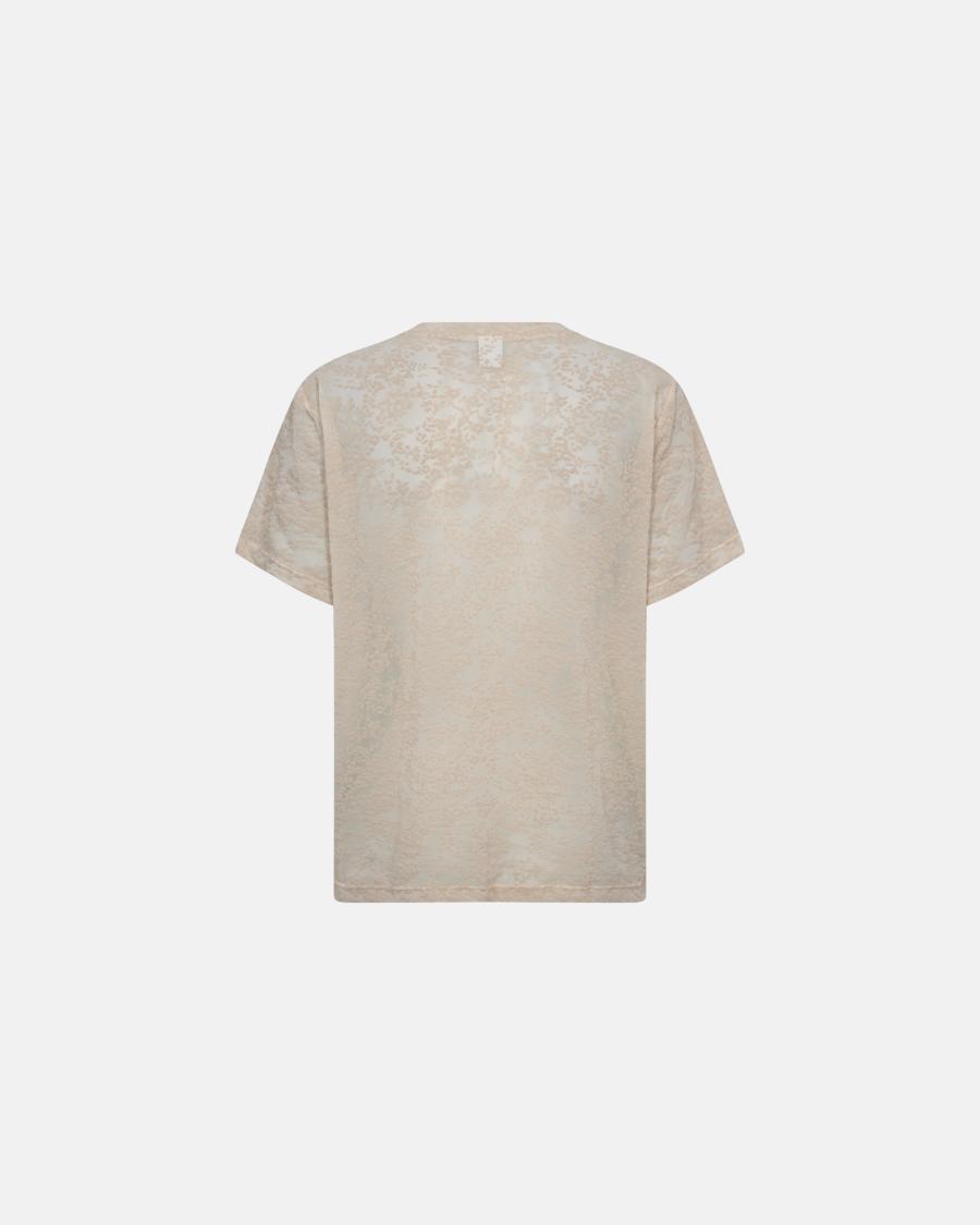 Lace Oversized T-Shirt - Powder -Hype the Detail