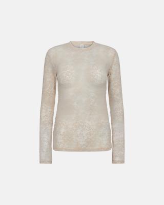 Lace Blouse - Nude -Hype the Detail