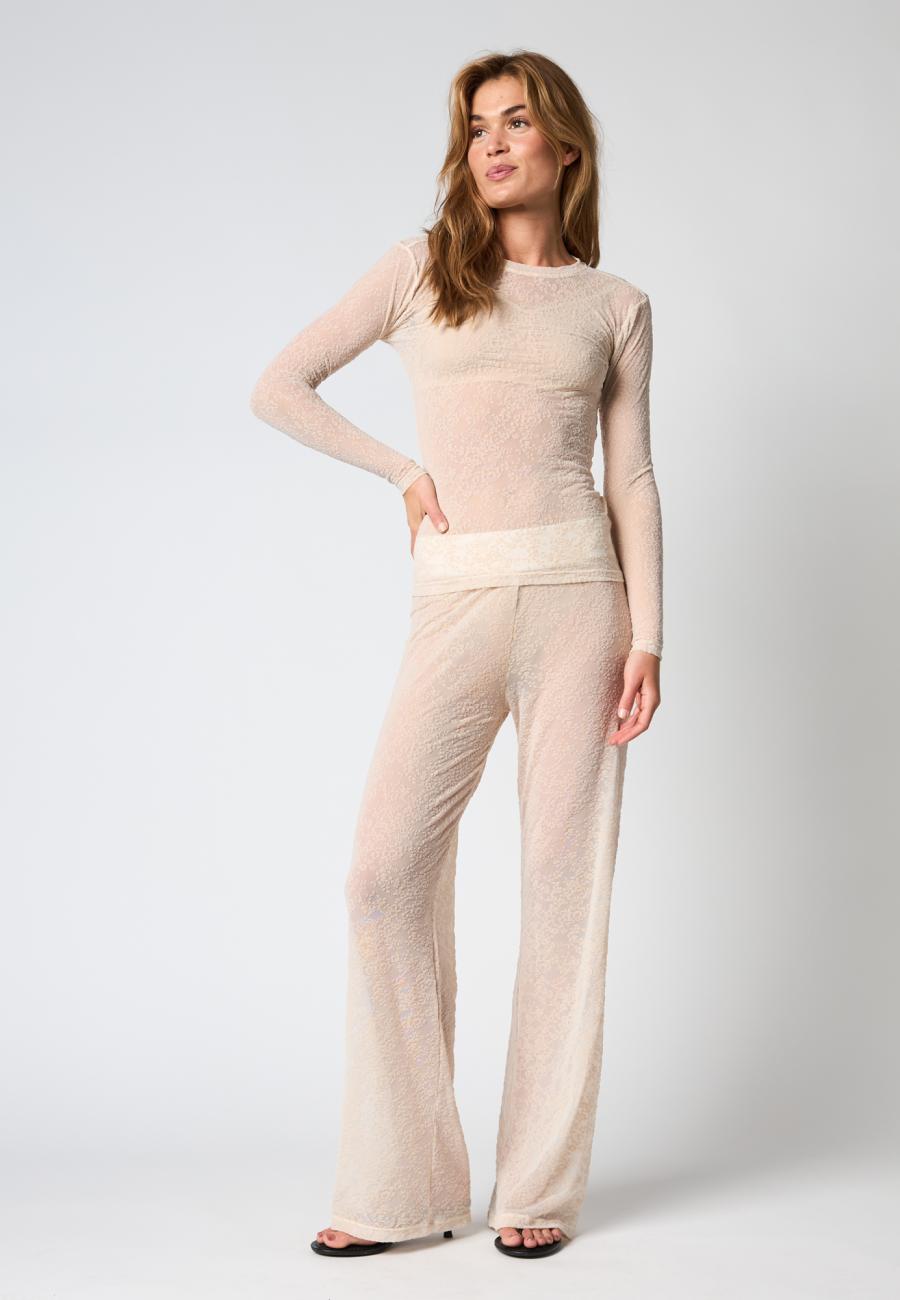 Lace Blouse - Nude -Hype the Detail