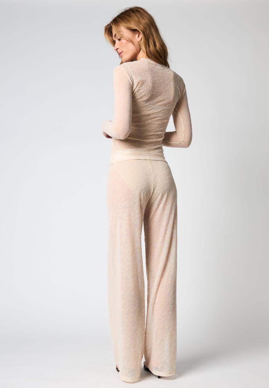 Lace Blouse - Nude -Hype the Detail