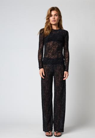 Lace Blouse - Black -Hype the Detail