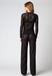 Lace Blouse - Black -Hype the Detail