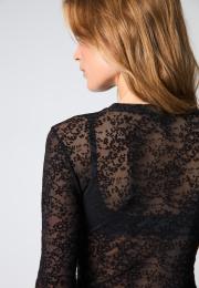 Lace Blouse - Black -Hype the Detail